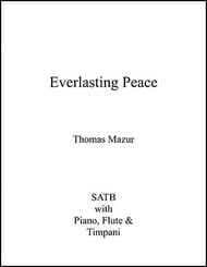 Everlasting Peace SATB choral sheet music cover Thumbnail